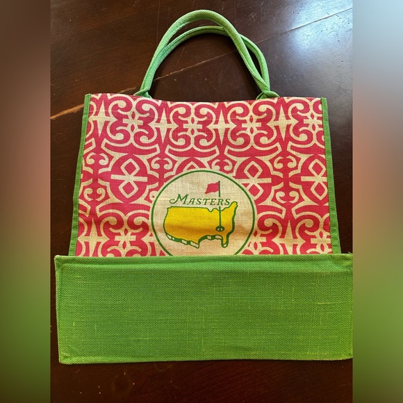 NEW 2017 MASTERS Golf JUTE BAG (18.25" x 18.5")  from AUGUSTA NATIONAL - Picture 2 of 5
